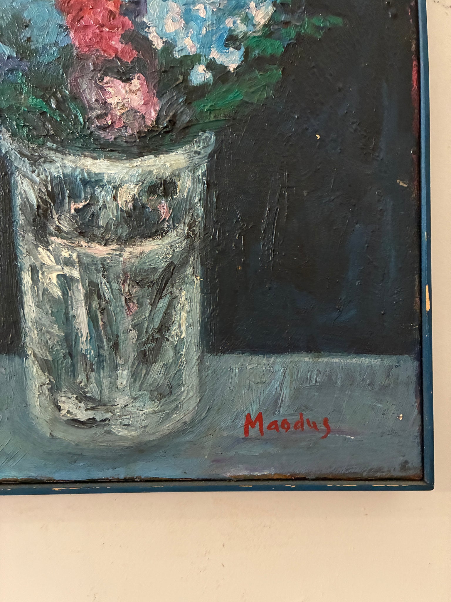 Abstract floral painting
