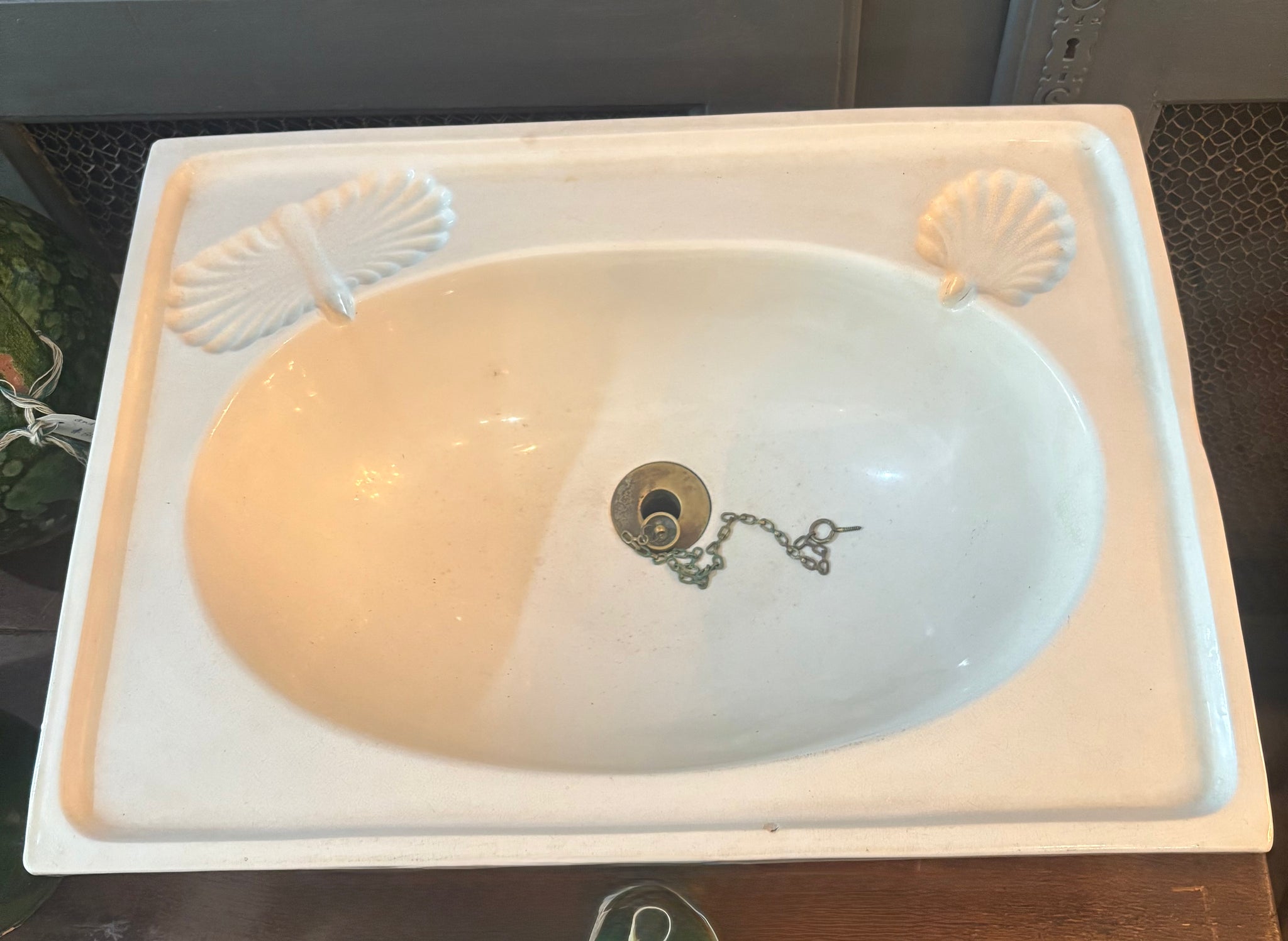 Antique inset sink / basin