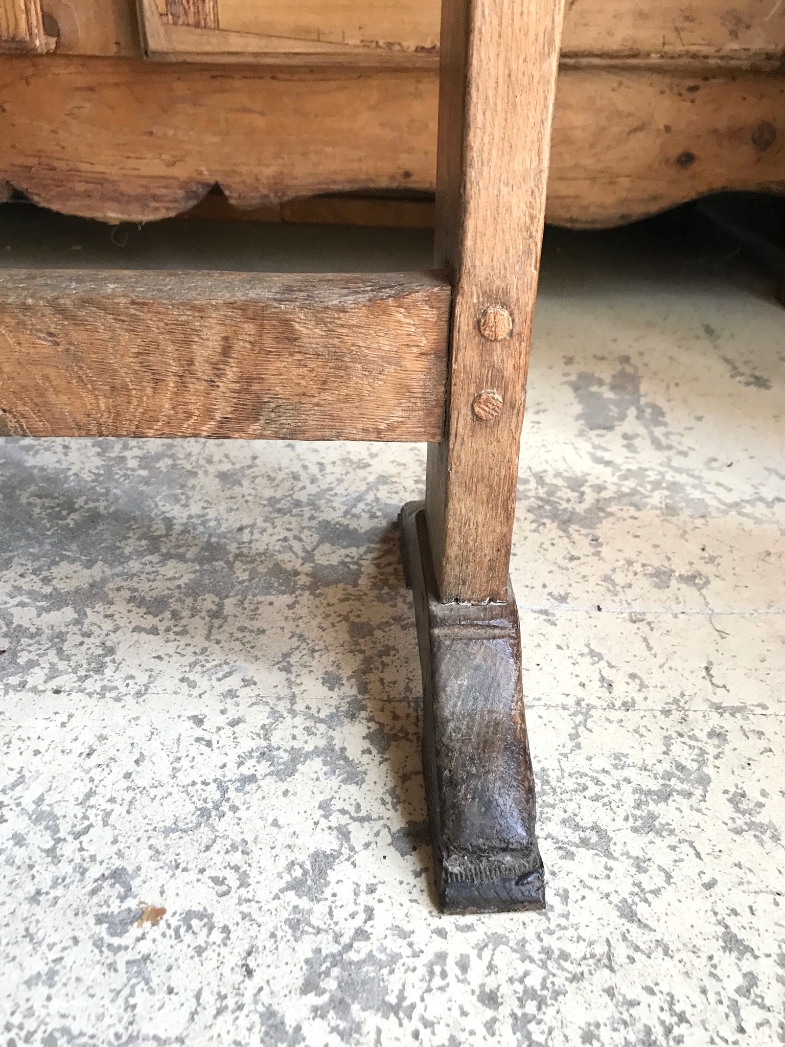 Antique French wine table