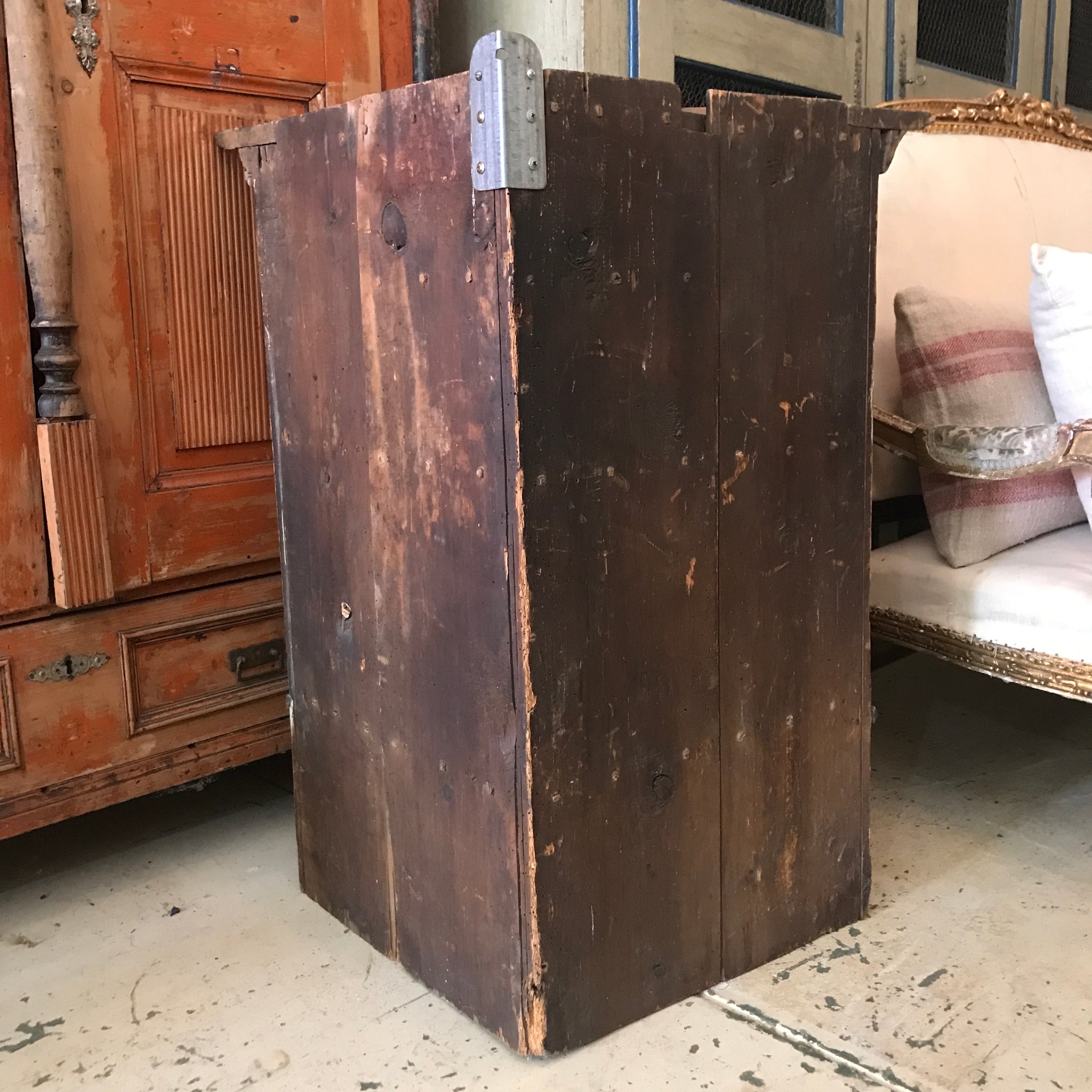 Antique Swedish corner cupboard