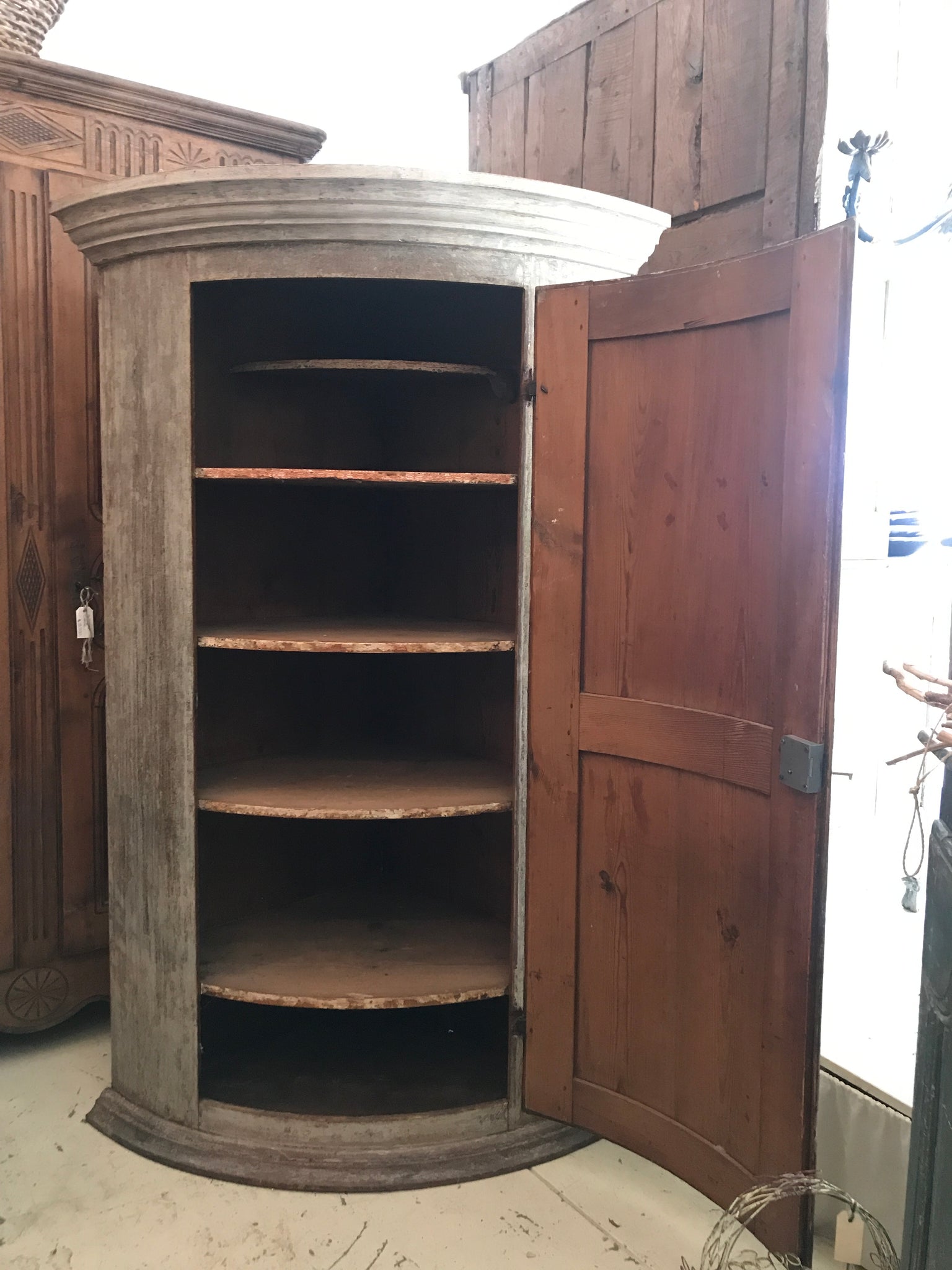 Swedish corner cupboard