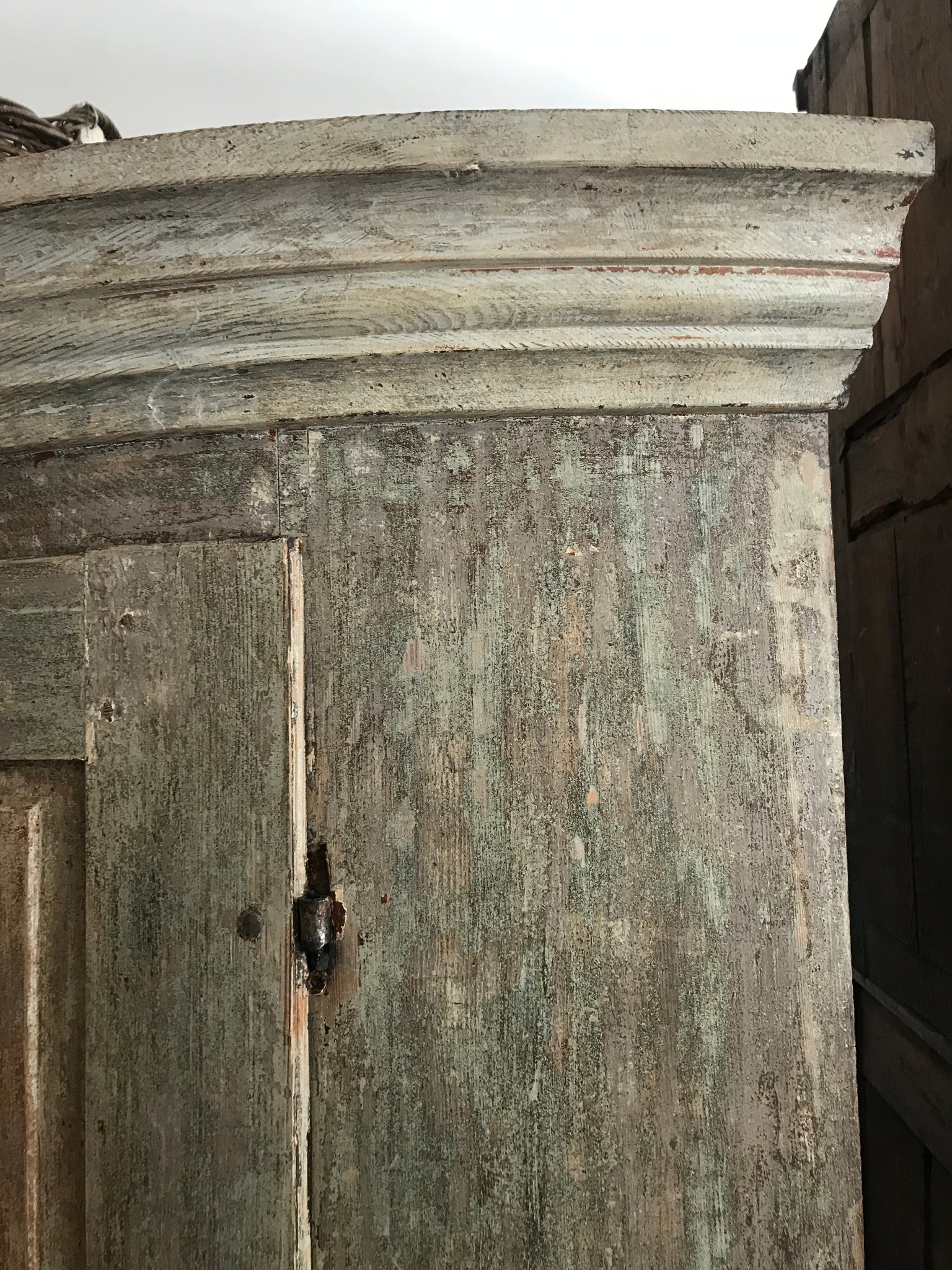Swedish corner cupboard