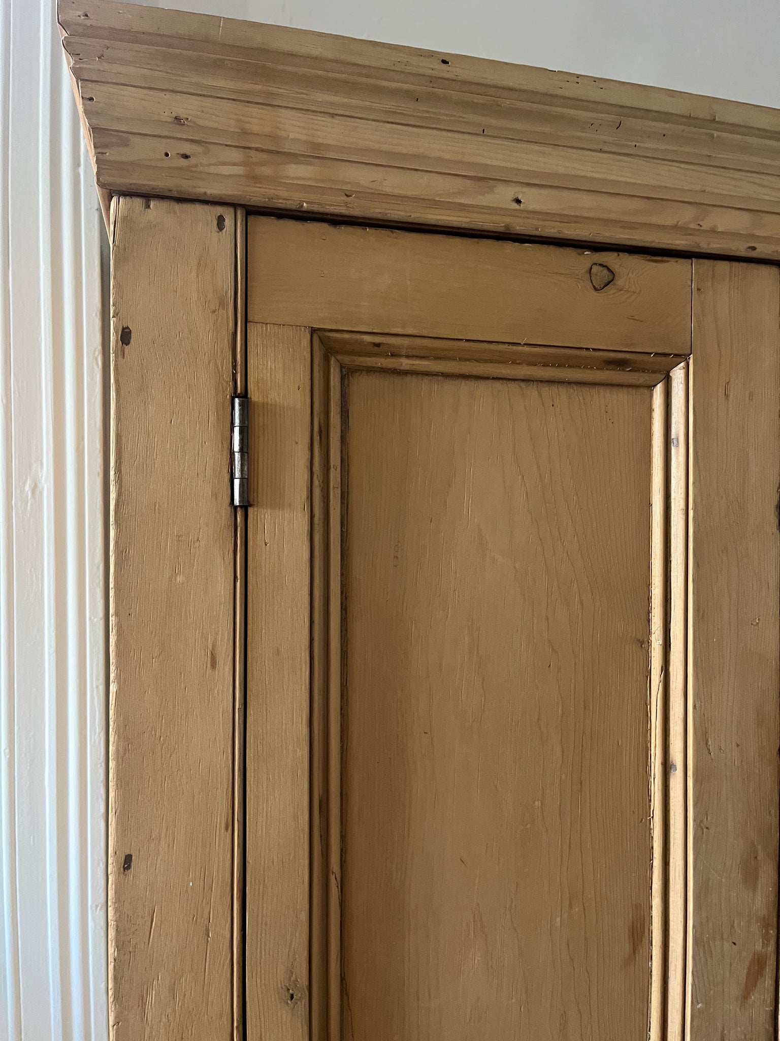 Antique European pine cupboard