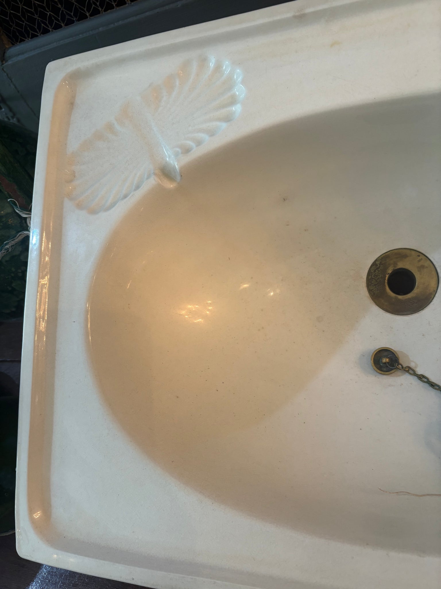 Antique inset sink / basin
