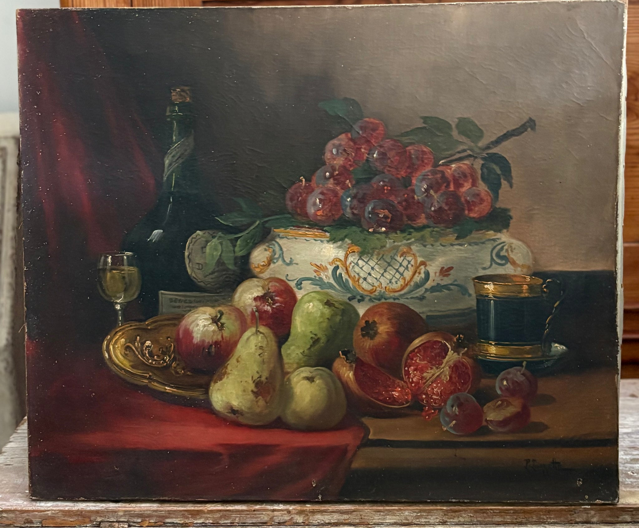 French still life oil painting