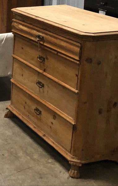 Antique European pine chest drawers