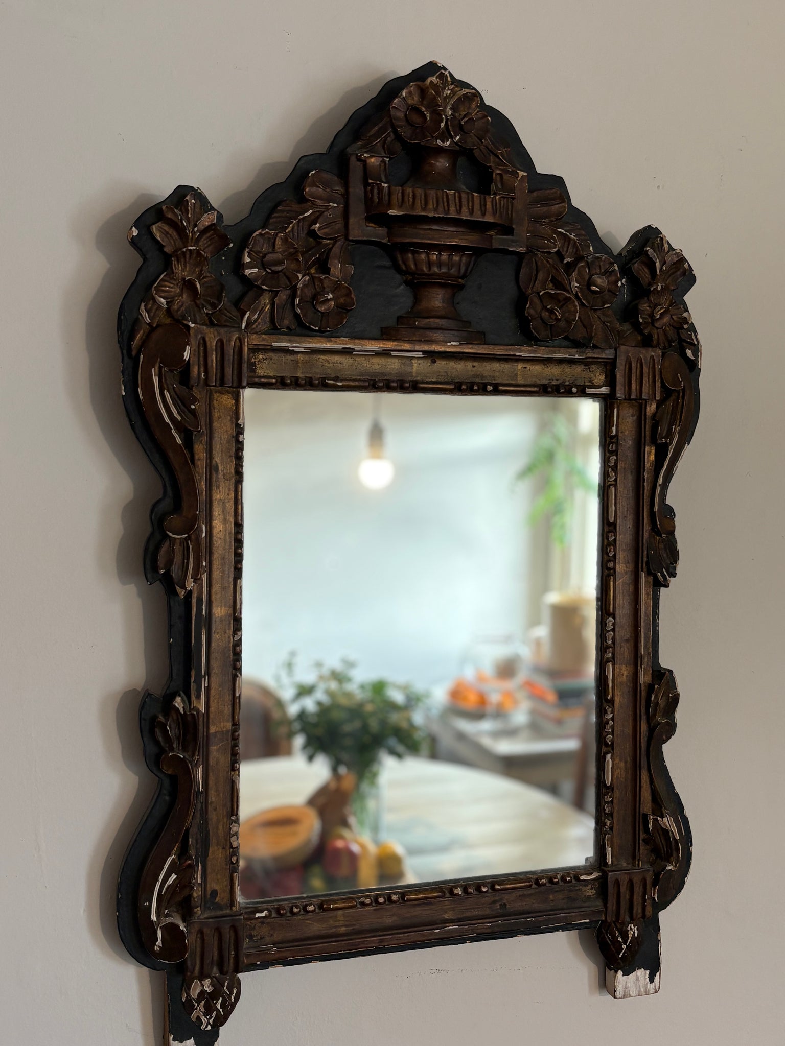 Antique French wedding mirror