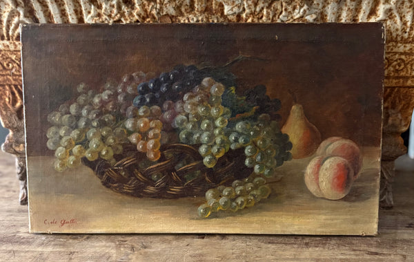 French still life oil painting