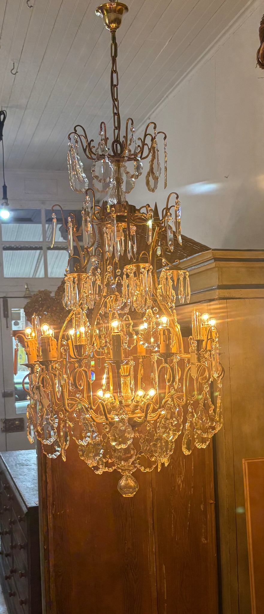 Large Antique French chandelier