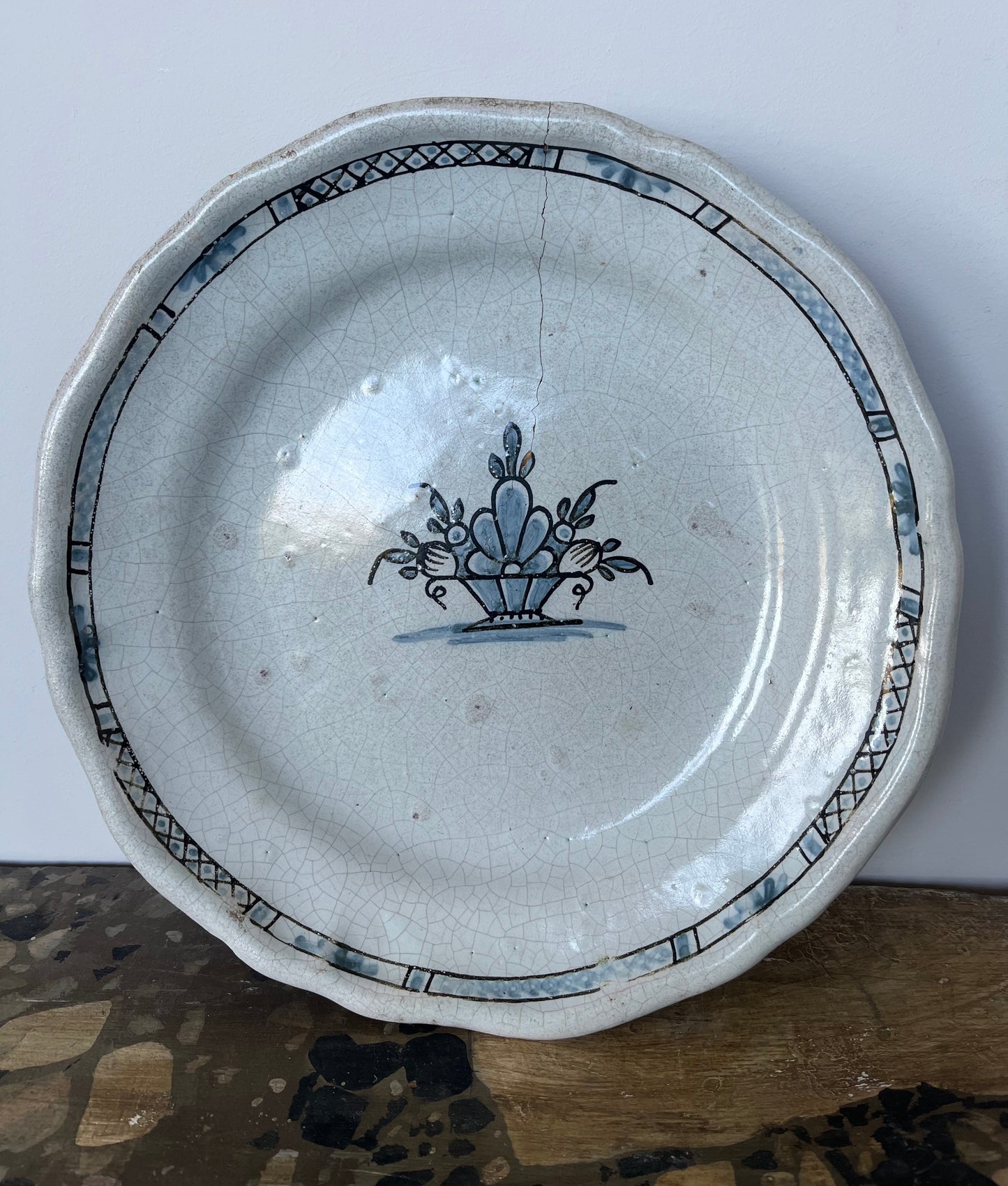 French delft platter