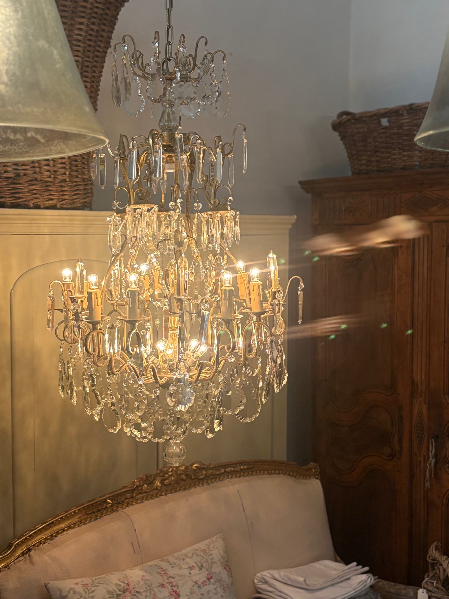 Large Antique French chandelier