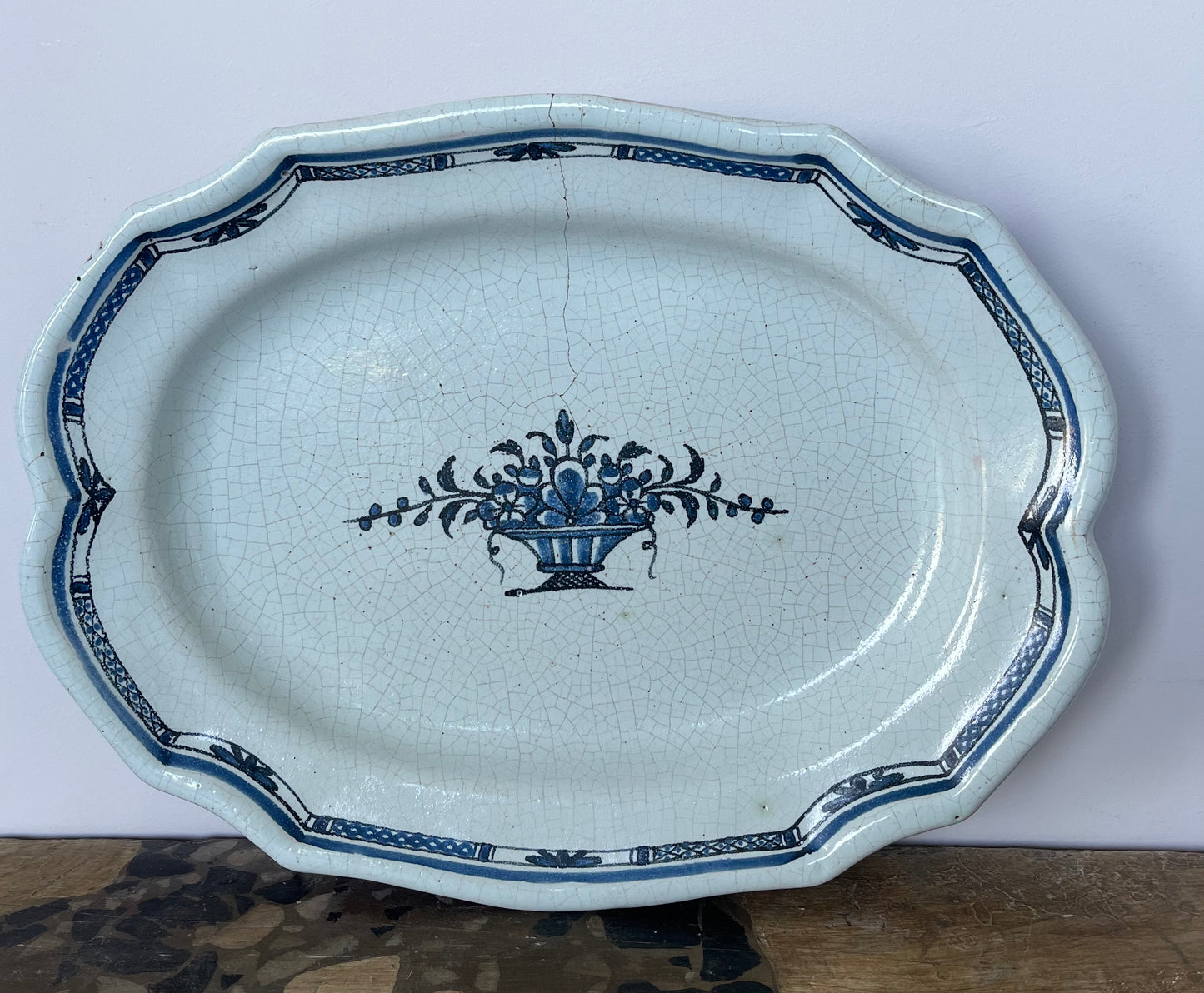 French delft platter