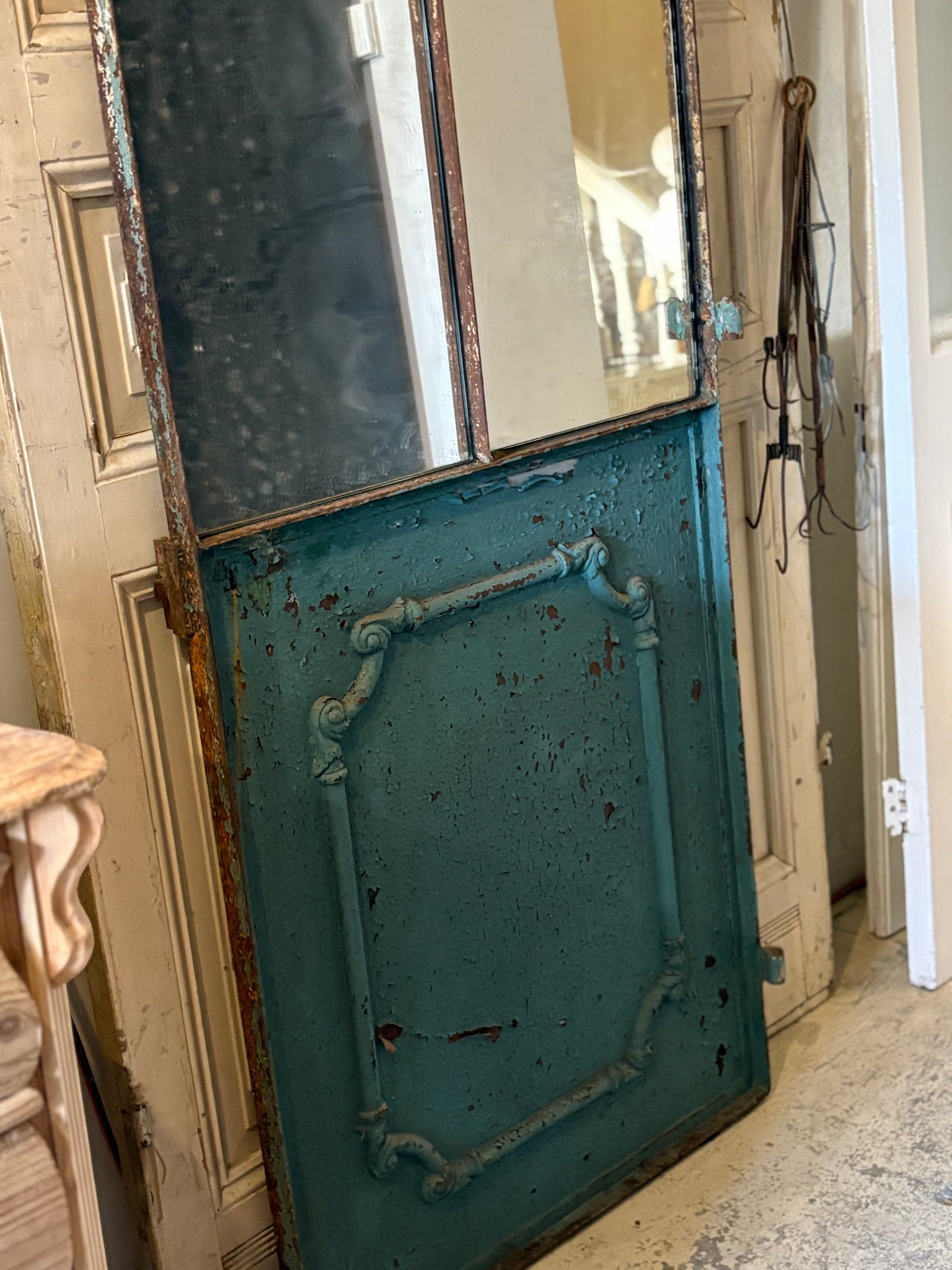 Blue Antique Conservatory door