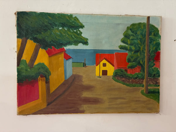 Landscape oil painting