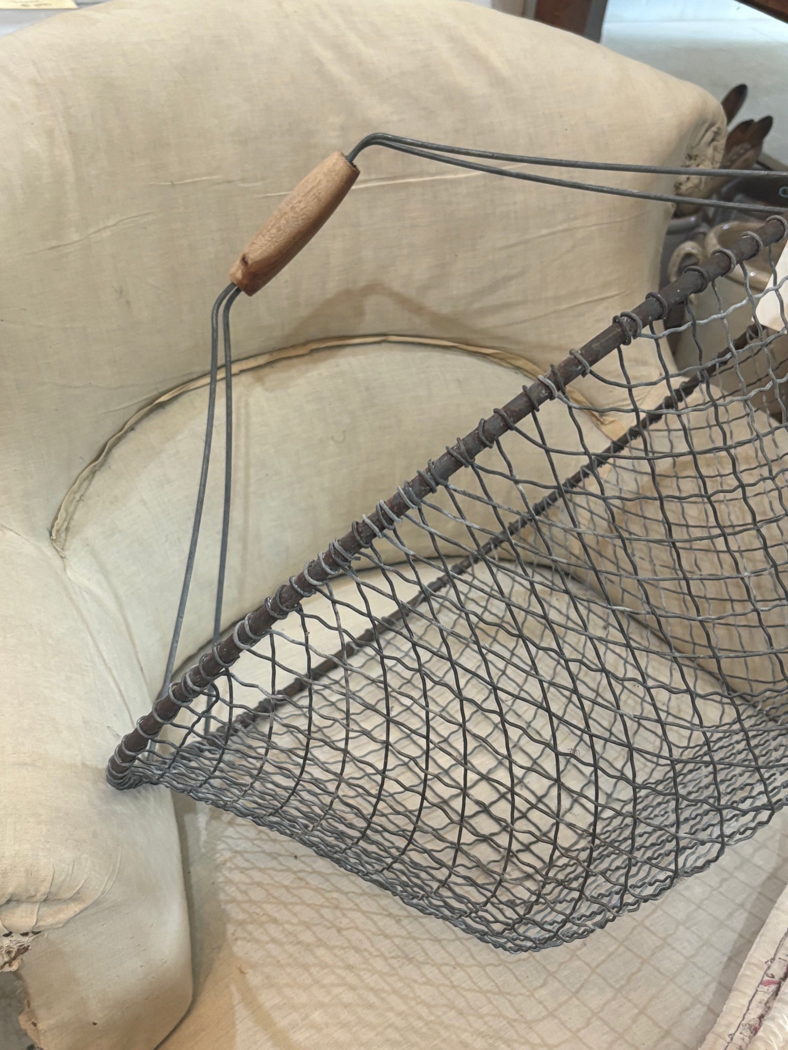 Large French harvest basket