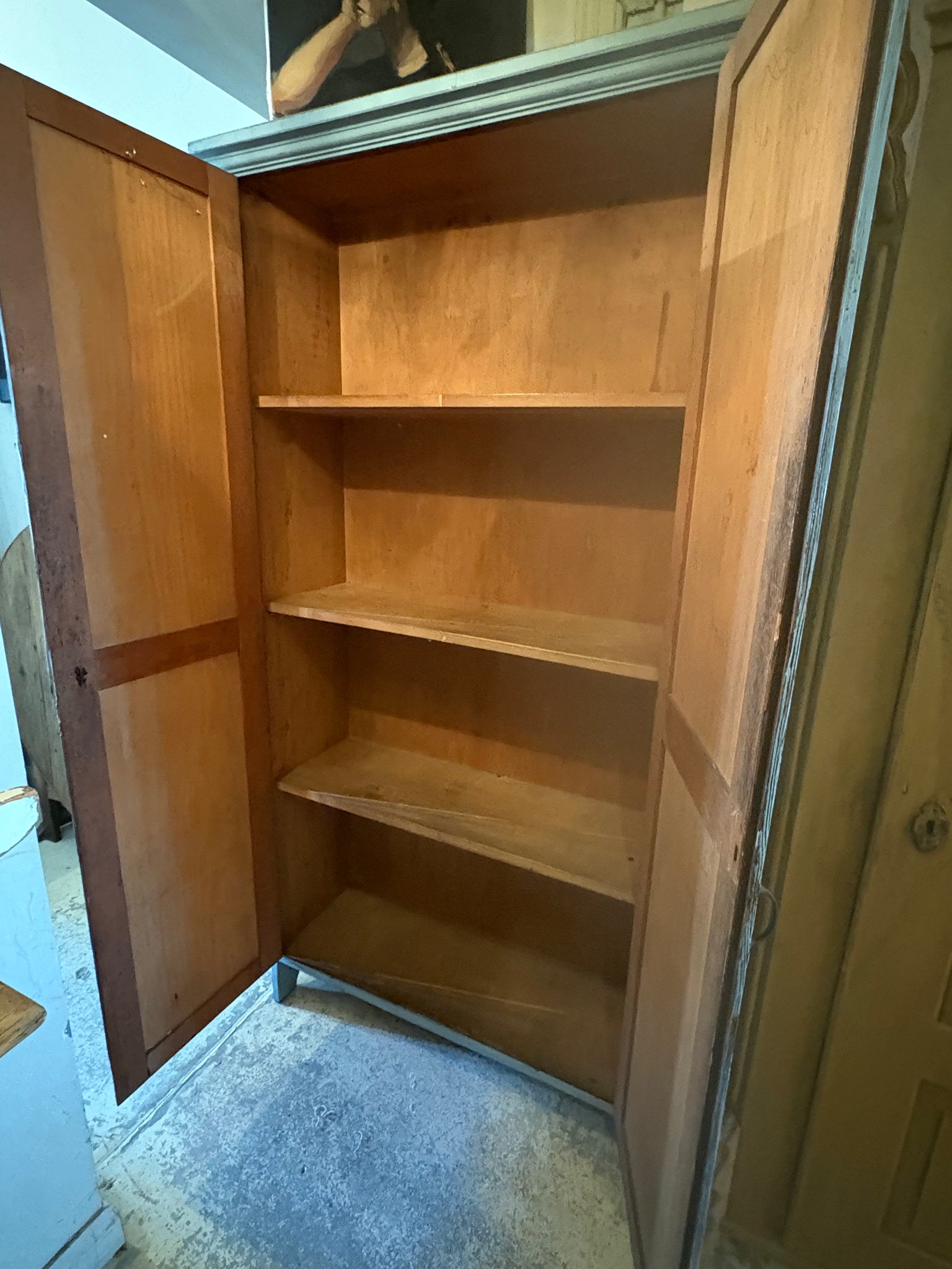 Painted linen /storage cupboard
