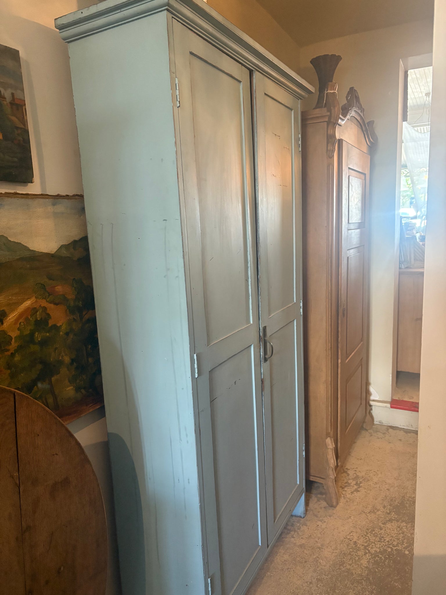 Painted linen /storage cupboard