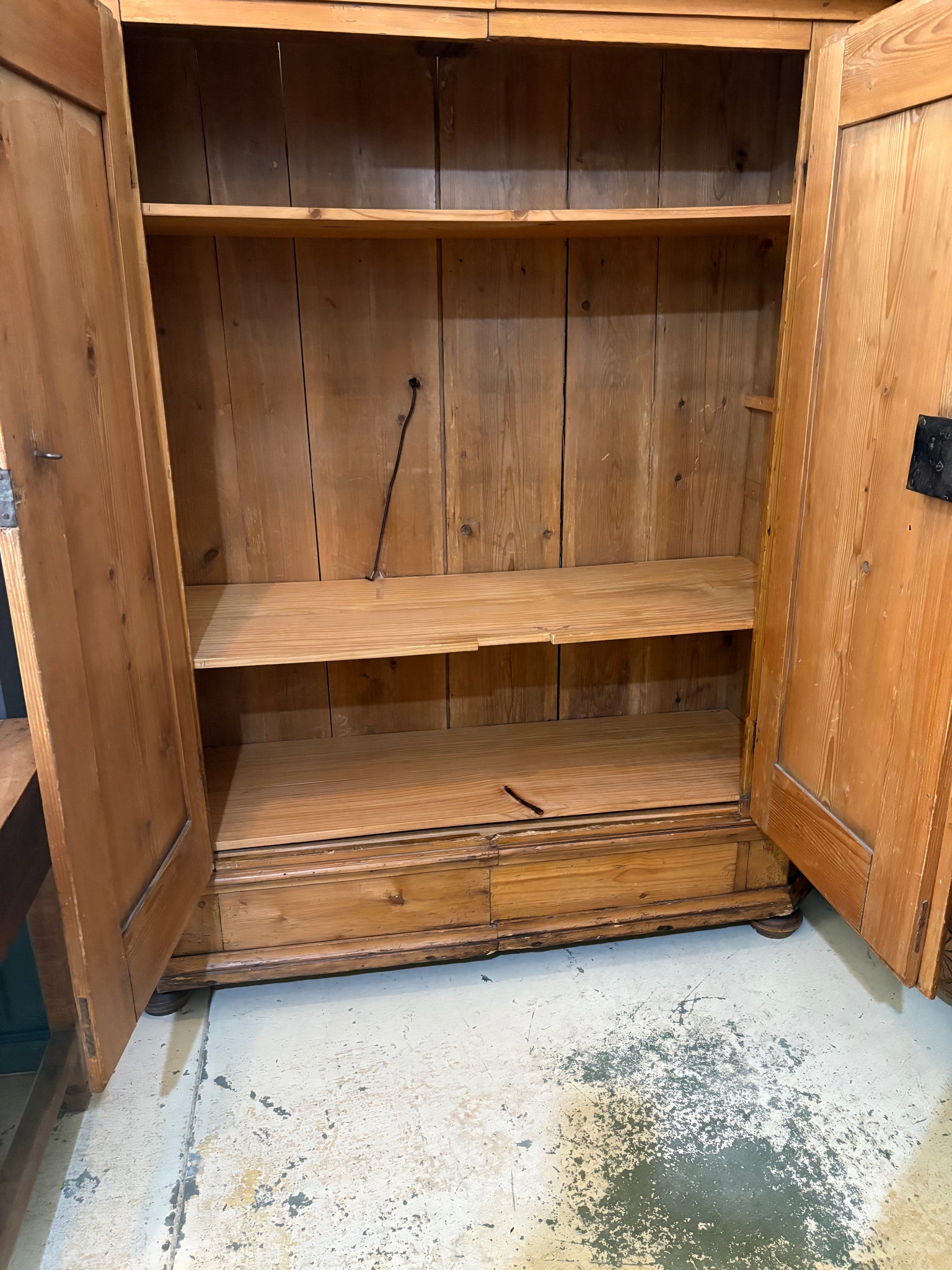 Huge pine storage armoire