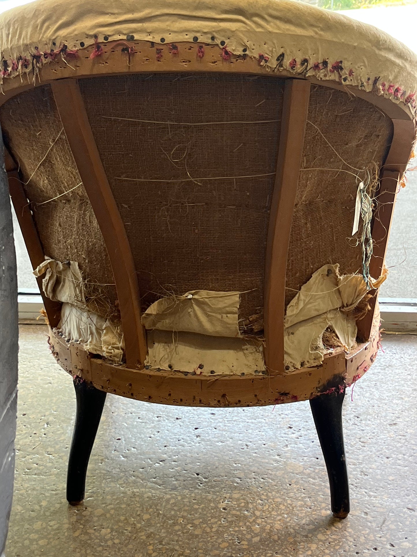French deconstructed armchair