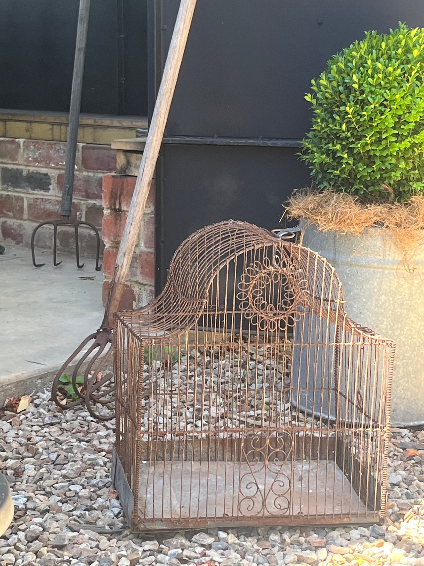 Antique Wirework birdcage