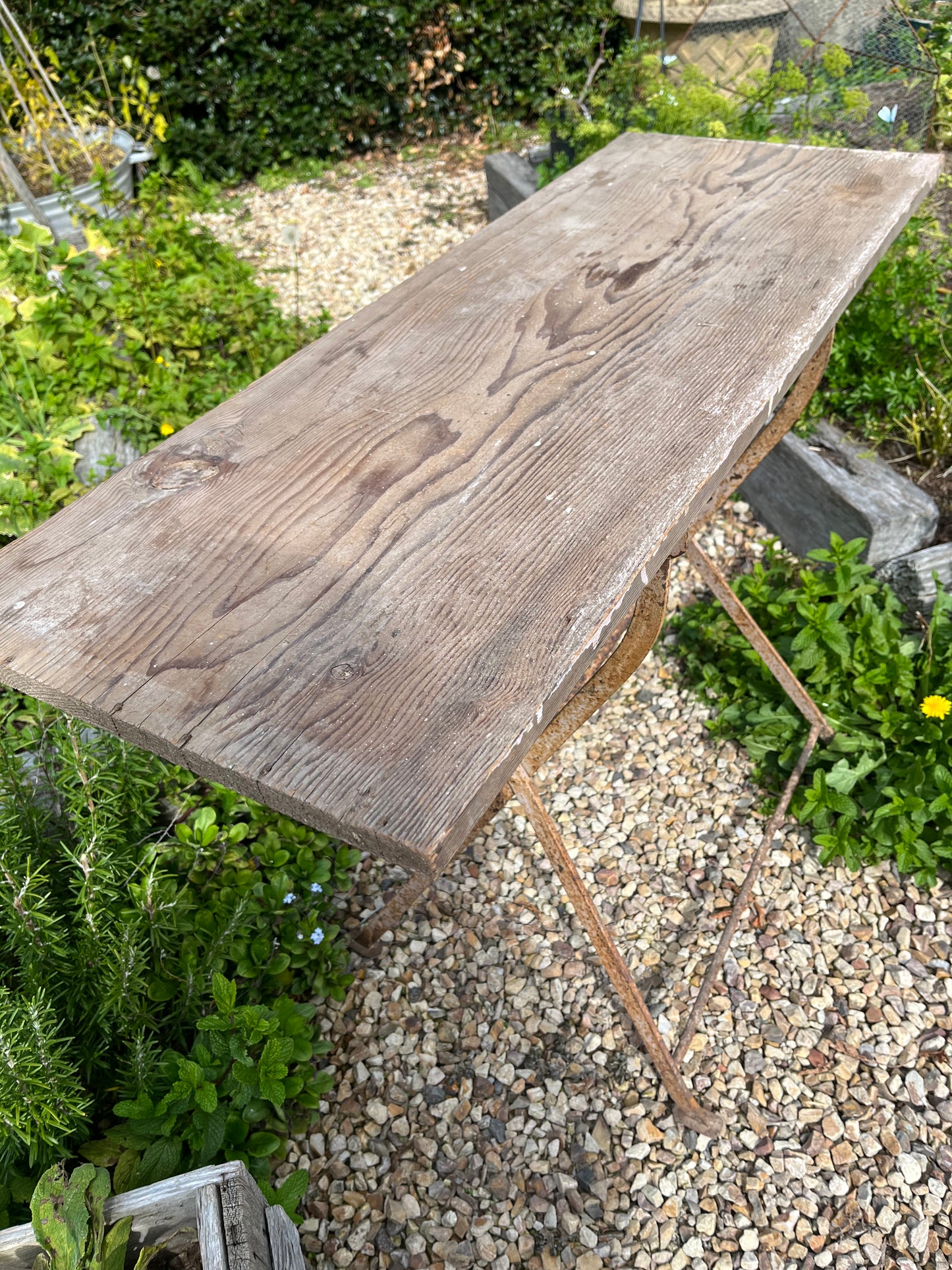 Rustic French folding table