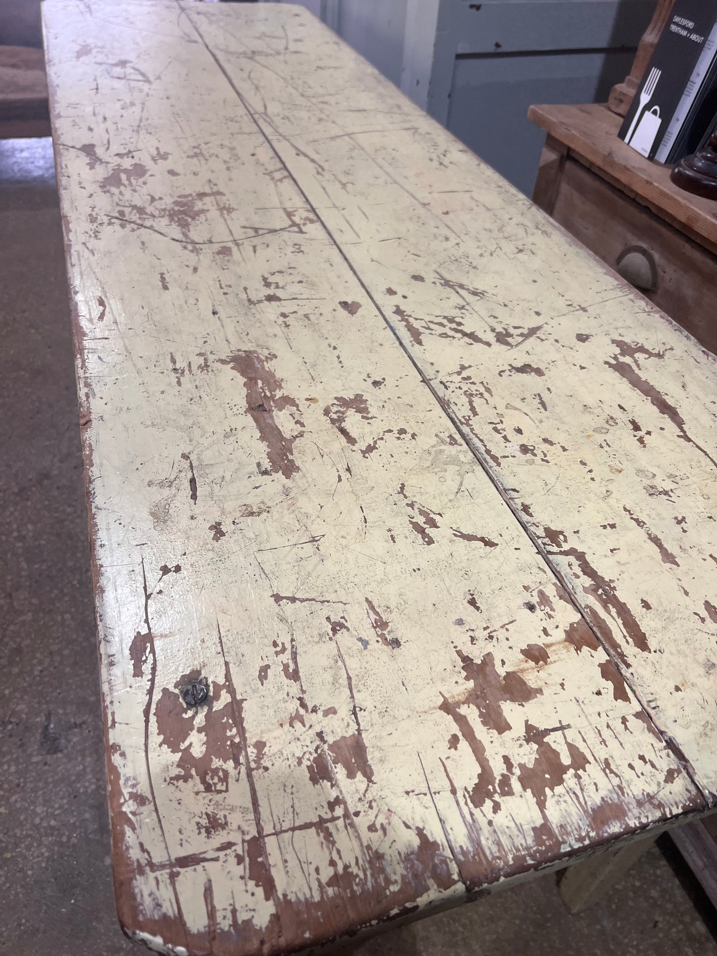 Antique painted table