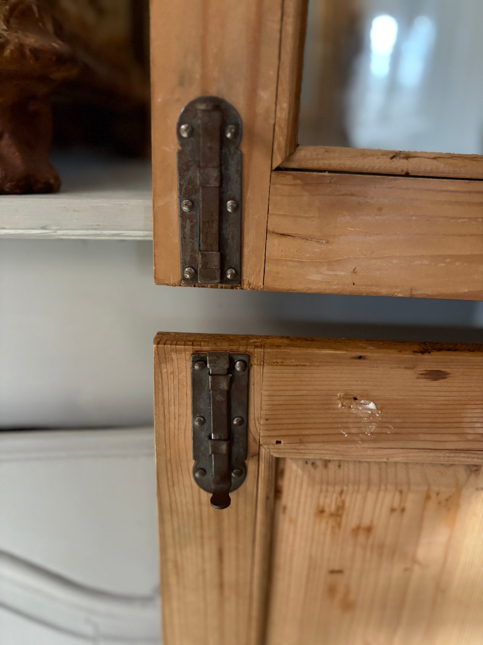 European pine storage /display cupboard