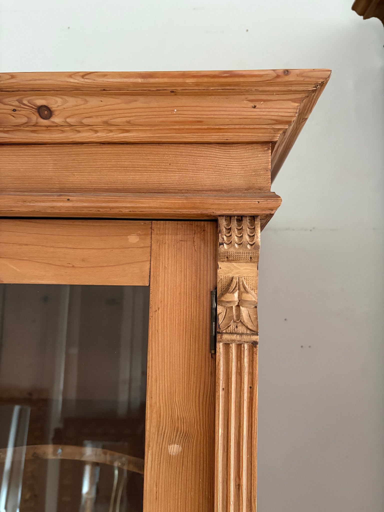 European pine storage /display cupboard