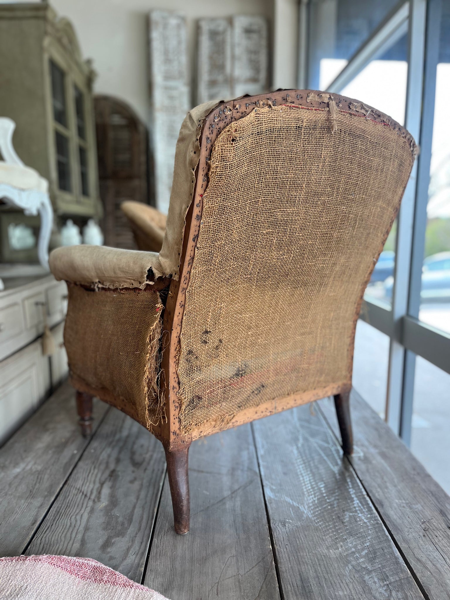French deconstructed armchair