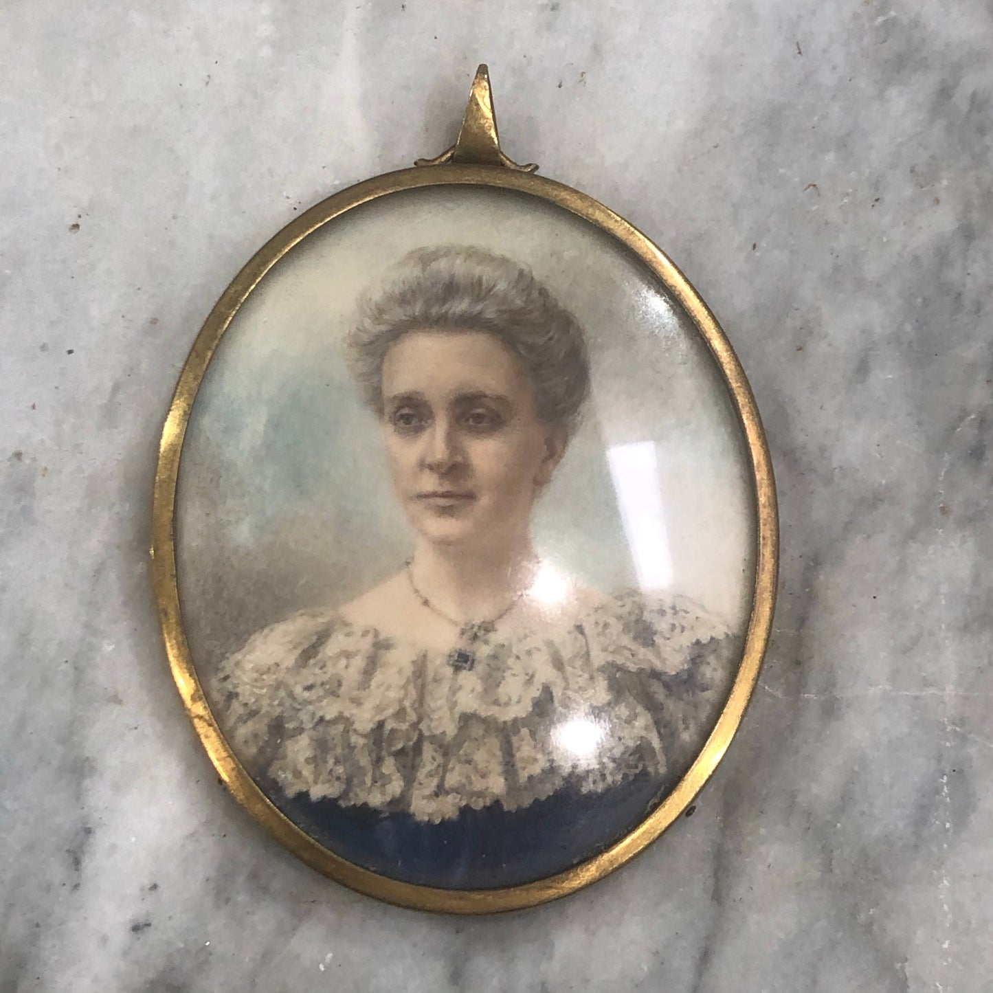 Georgian portrait pendant