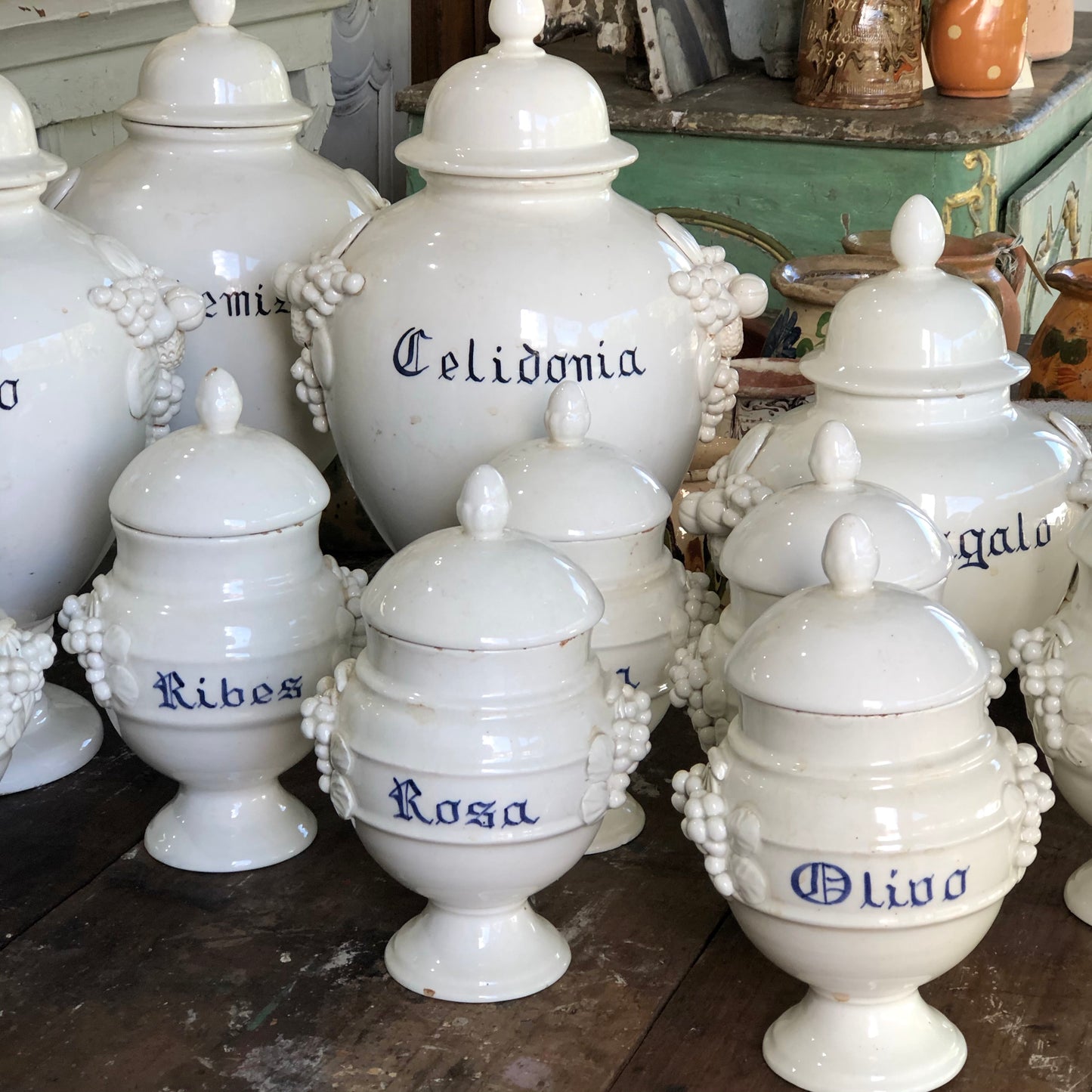 French antique apothecary jar