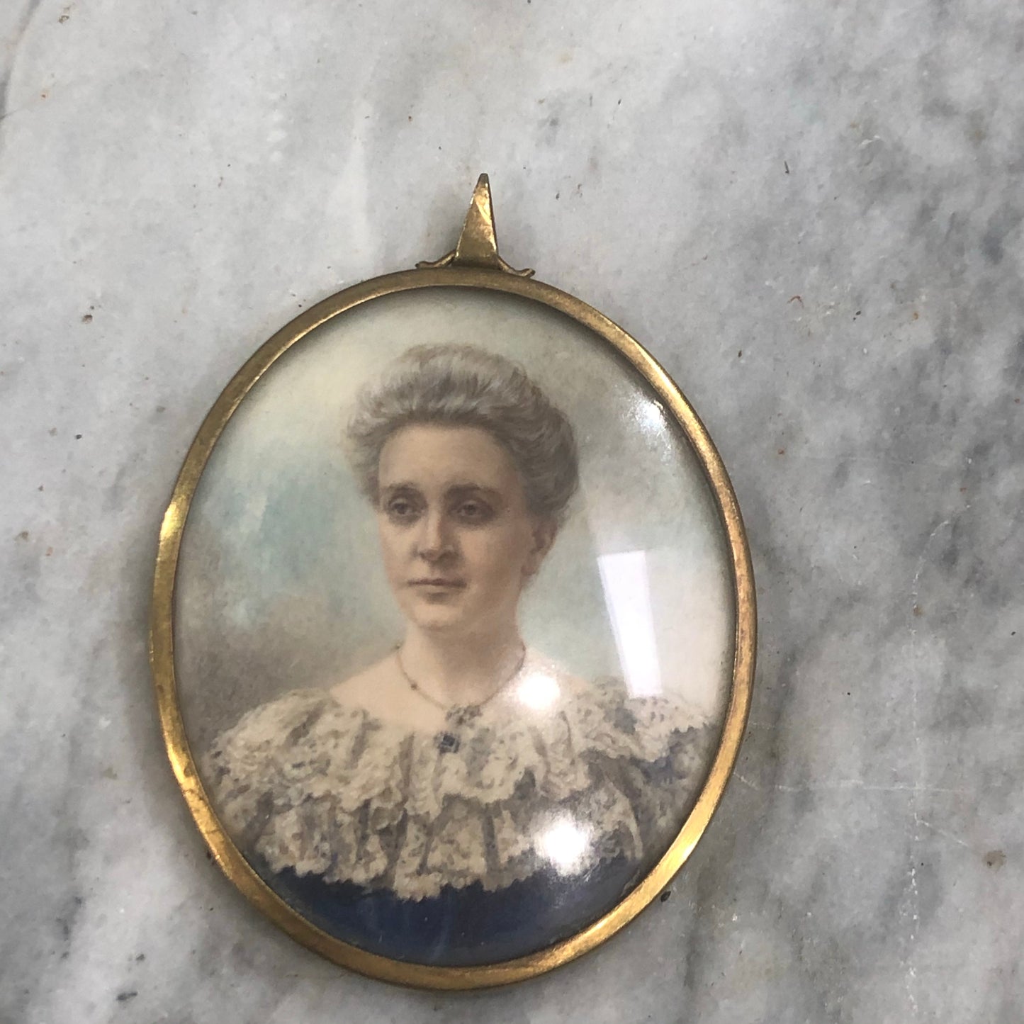 Georgian portrait pendant