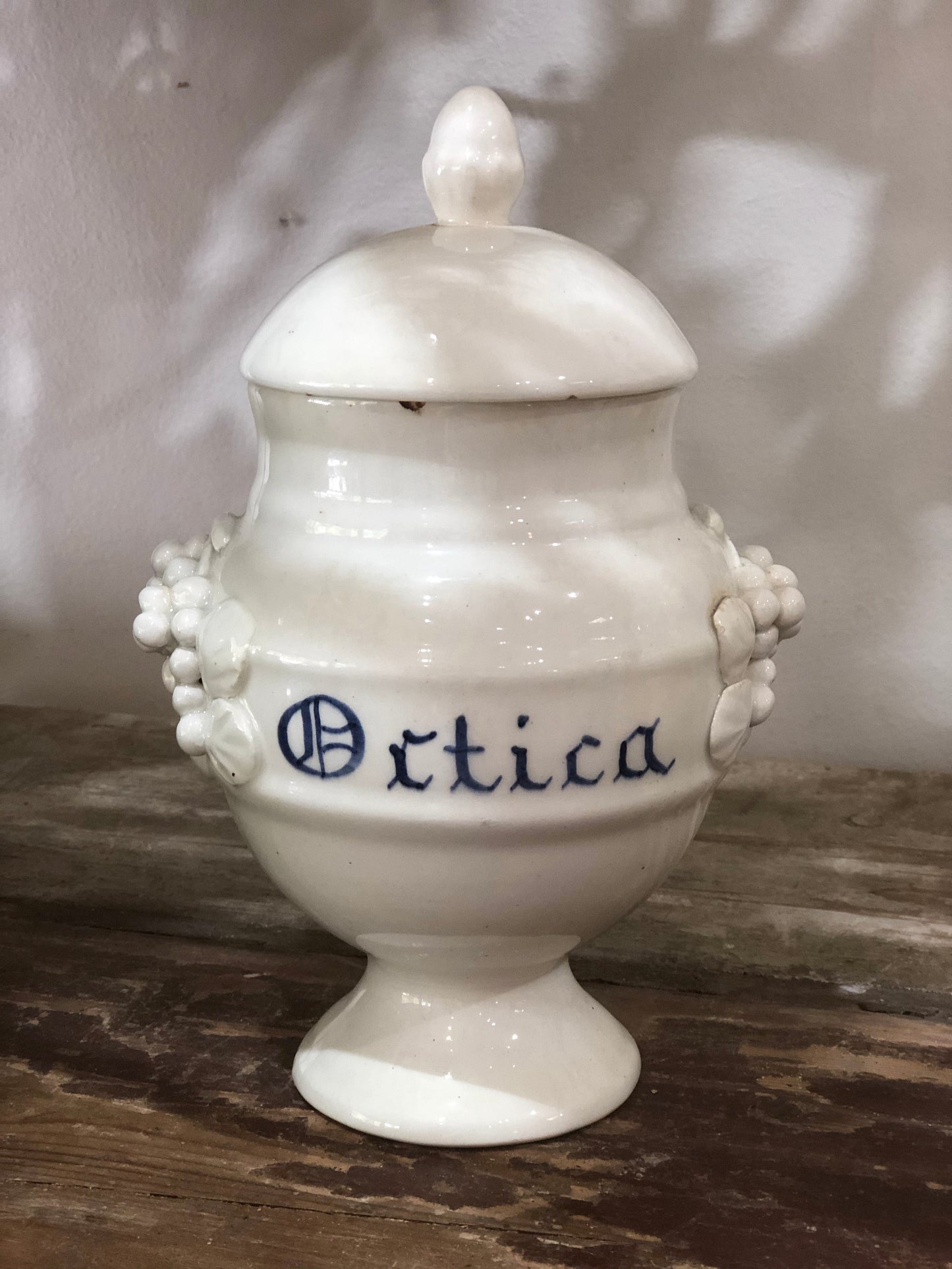 French antique apothecary jar