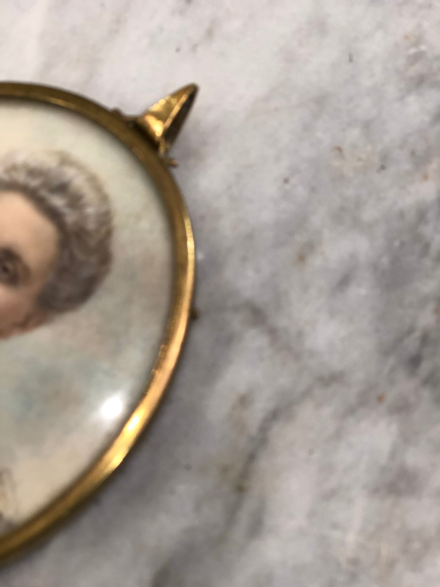 Georgian portrait pendant