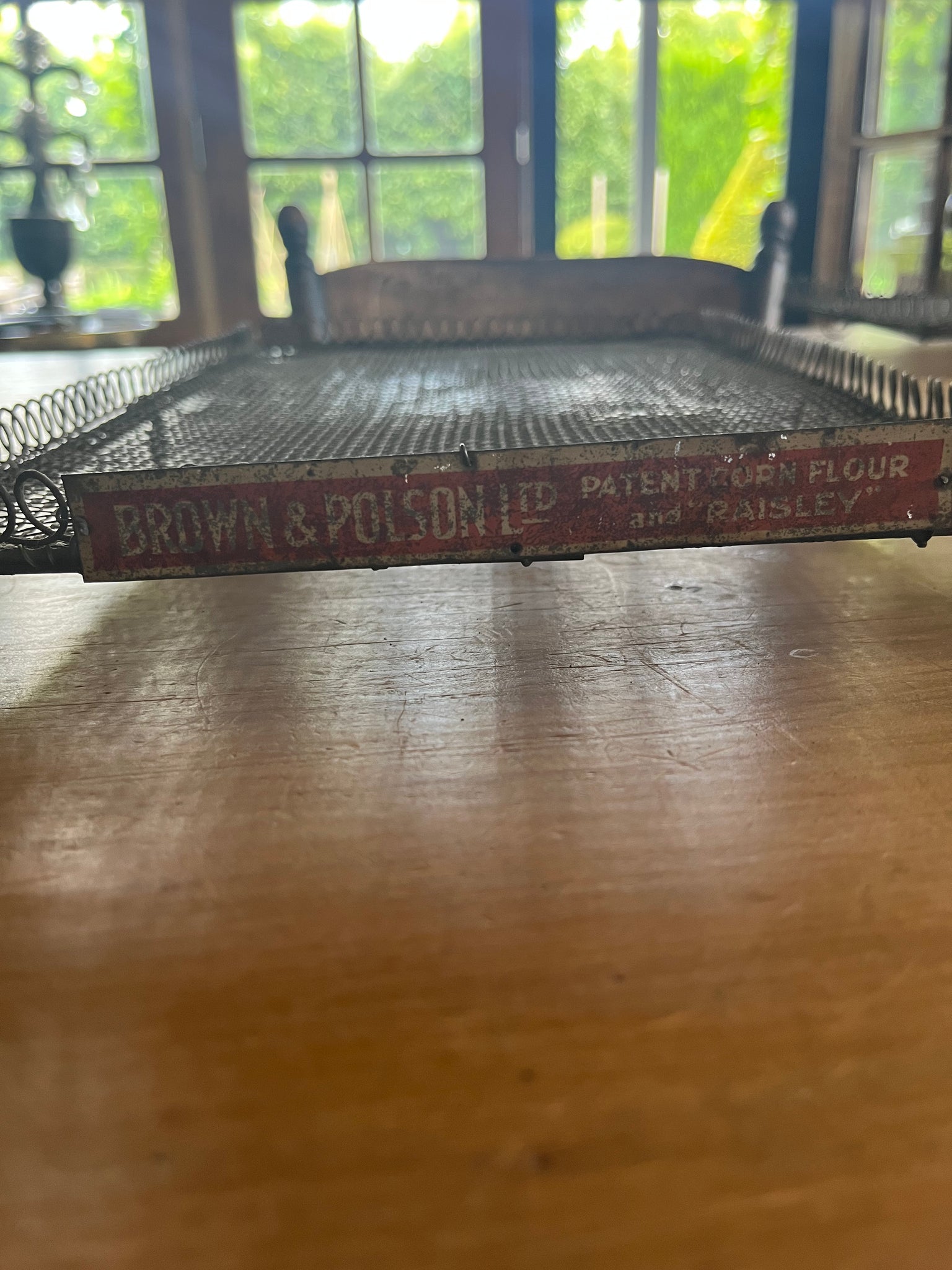 Large antique Wirework cake cooler