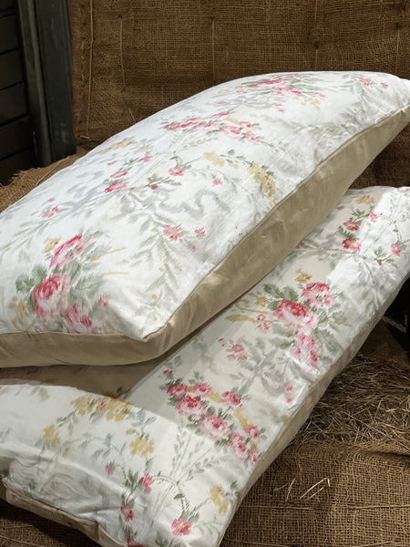 Floral antique cushion